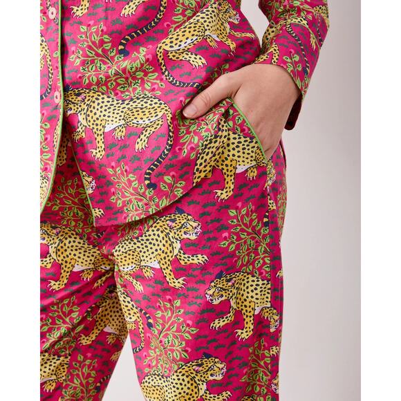 *SOLD* Pink Bagheera Long Sleeve & Pants Organic Cotton Pajama Set small - Picture 7 of 9